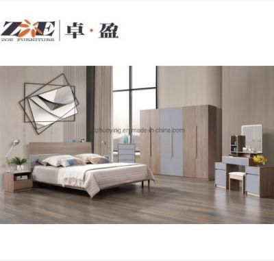 Modern Bedroom Furniture Luxury Design Solid Wood MDF Home Furniture Bed Set