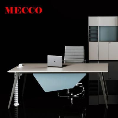 MFC L-Shaped Office Desk Side Table Wooden Office Boss Desk