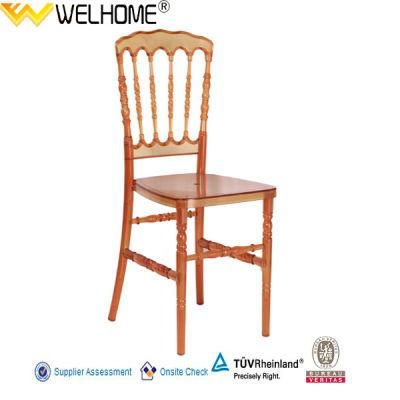 Orange Resin Napoleon Chair for Wedding 1025