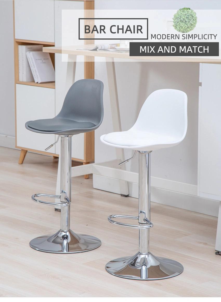 Modern Home Furniture Iron Base Stool Adjustable Lifting Bar Chairs