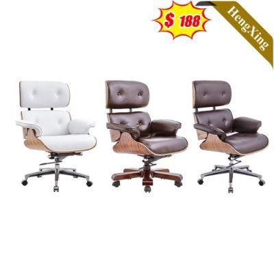 Luxury Design Office Home Furniture Swivel Height Adjustable PU Leather Chairs with Wheels