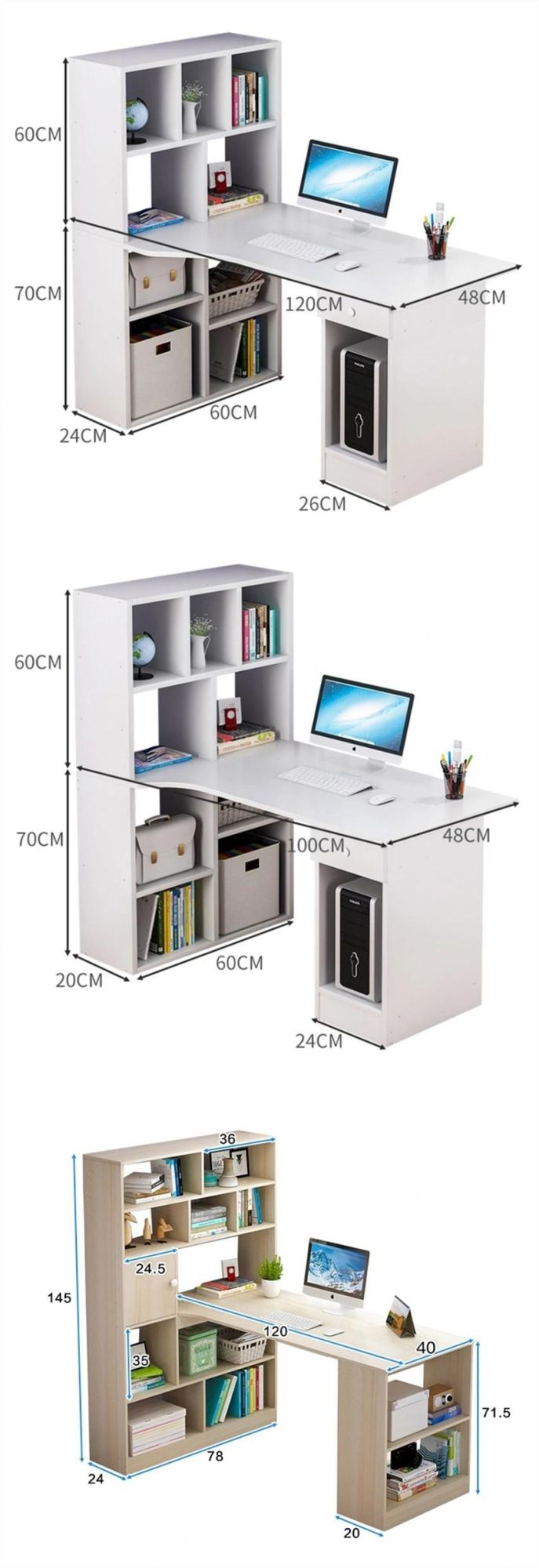 Modern Home Office Desk Simple Computer Furniture 0326