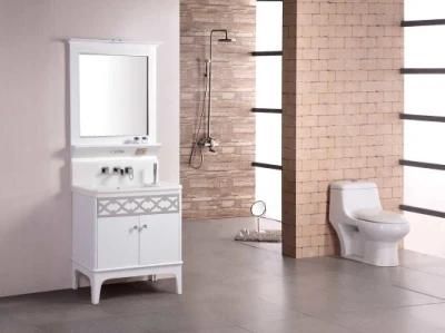Luxury Modern Floor Standing PVC Bathroom Vanity Furniture