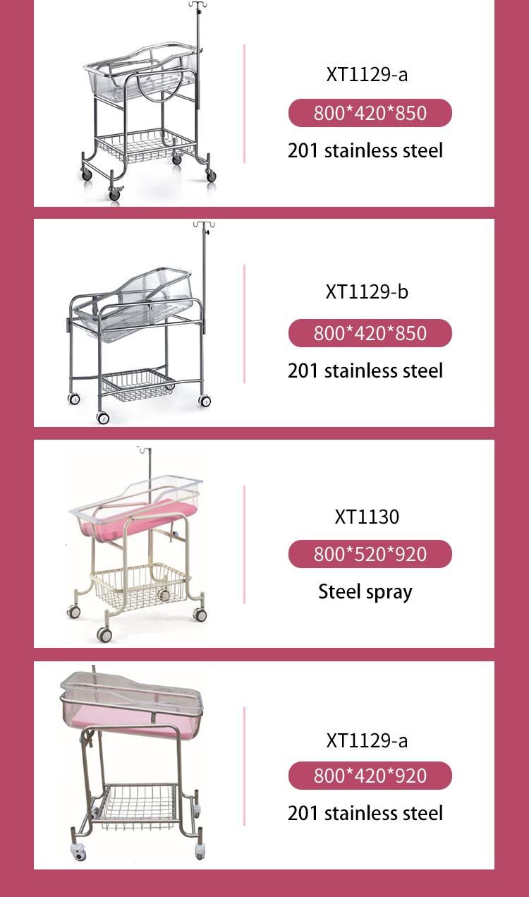 Stainless Steel Modern&Durable Baby Used Infant Baby Cot