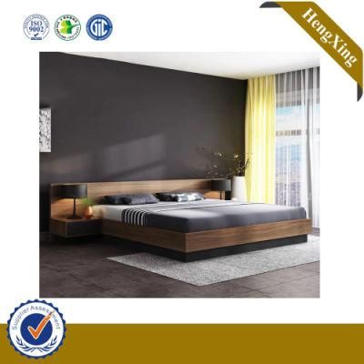 Cheap Price Modern Wooden Hotel Home Bedroom Furniture Set Mattress Wall Single Double King Bed
