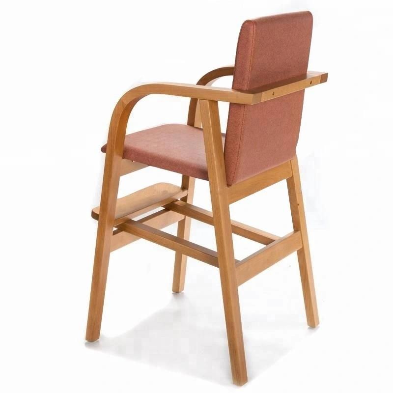 Modern Children Furniture Wood Child High Chair Baby Dining Chair for Restaurant
