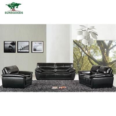 Modern Design Luxury Single Genuine Leather / Fabric Wood Frame Sofa Set
