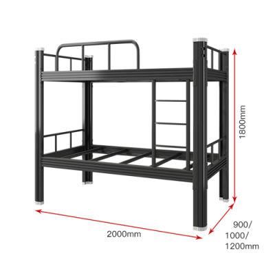 Modern Metal Bed Frame Adult Metal Bunk Bed School Dormitory Furniture