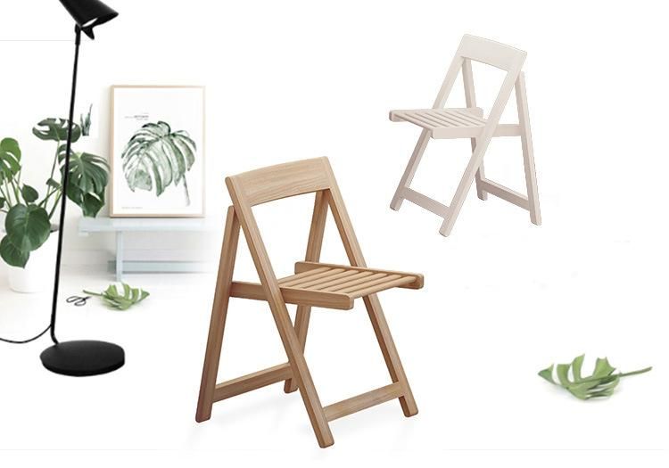 Modern Solid Wood Dining Used Flexible Folding Chairs for Home
