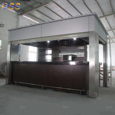 Prefabricated Black Marble Top Restaurant Coffee Commercial Bar Counter