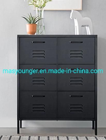 6 Doors Small Bedroom Unit Design Modern Steel Cabinet for Living Room