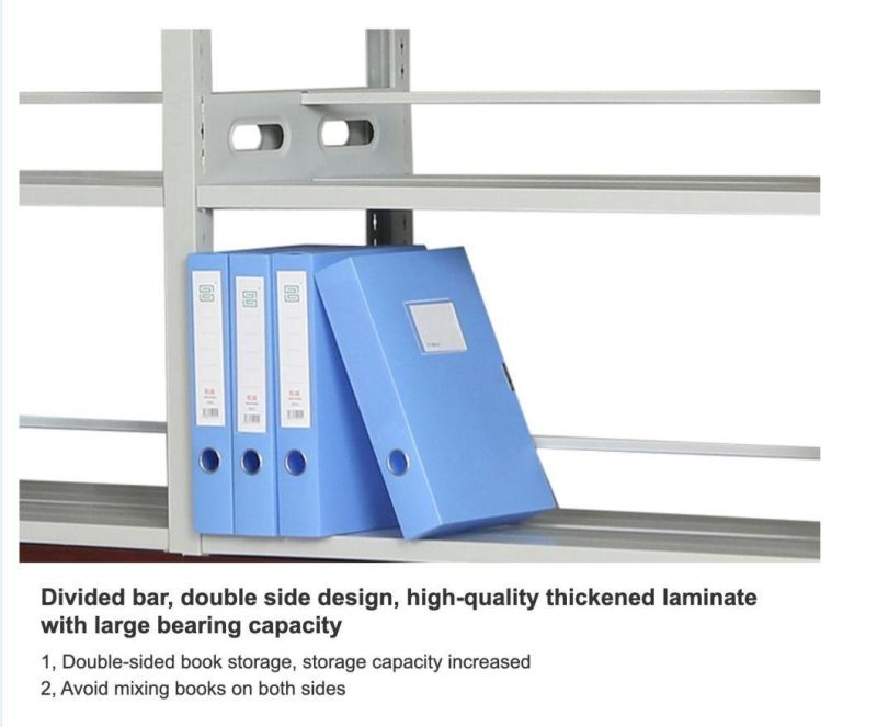 Modern School Office Metal Library Furniture School Bookcase Steel Bookshelf