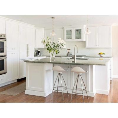 Factory Price Modern Designs PVC/ Lacquer Kitchen Island Furniture Cocina White Shaker Modular Kitchen Cabinet