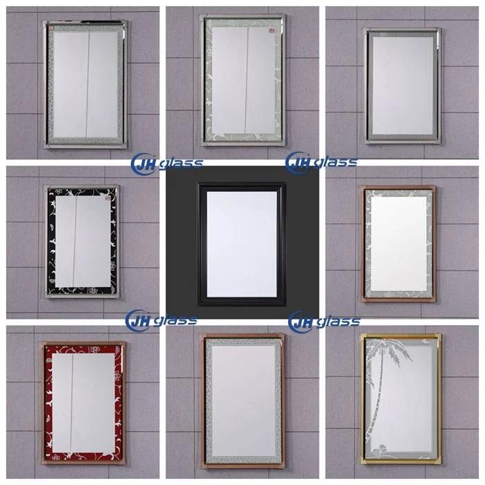 Stainless Steel Deep Frame Full Length Floor Mirror Standing Mirror