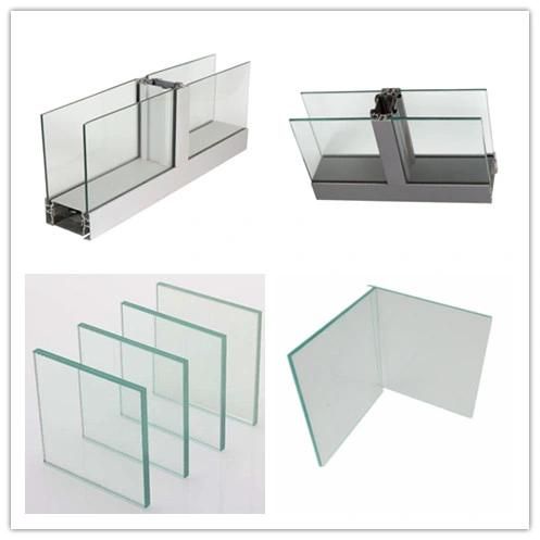 Shaneok Aluminium Profile Office Partition, Double Glass Partition Wall