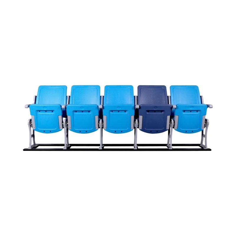 Padded Flip up Stadium Chair with Armrest Foldable Tip up Chair Seats for Soccer Stadium