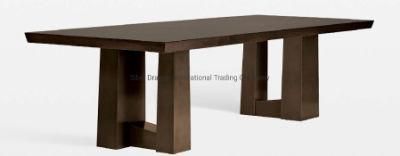 Five Star Hotel Custom Made Modern Wooden Rectangle Dining Table