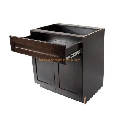 Customize Modern Espresso Shaker Kitchen Cabinets Furniture Manufacture Direct