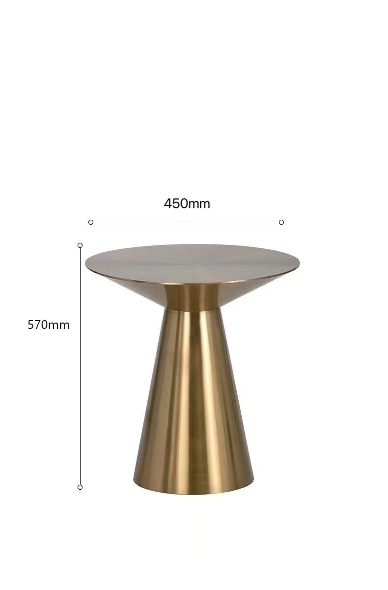 China Manufacturer Metal Furnniture Stainless Tea Table