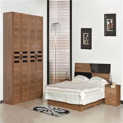 Modern Cheap MDF Board Bed Wardrobe Bedroom Furniture Sets
