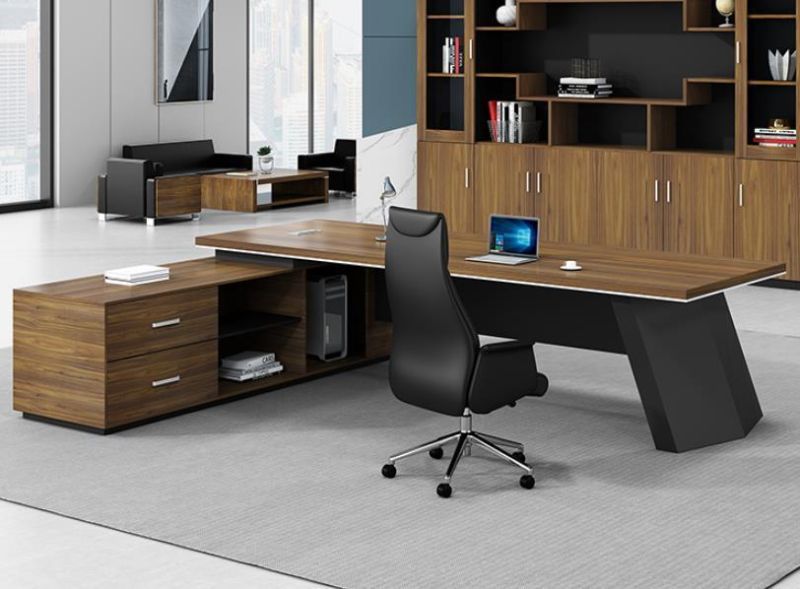 Modern Competitive Price Modular Manager L-Shape Office Furniture Executive Table