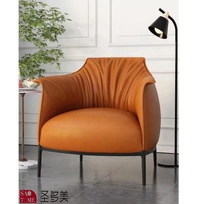 Comfortable Living Room Furniturel Metal Lounge Leisure Chair