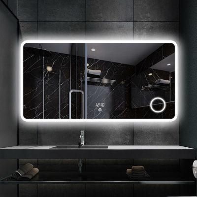 Jinghu Wall Mounted UL CE Approved Bathroom Full Length 3000K-5000K LED Mirror with Magnifier