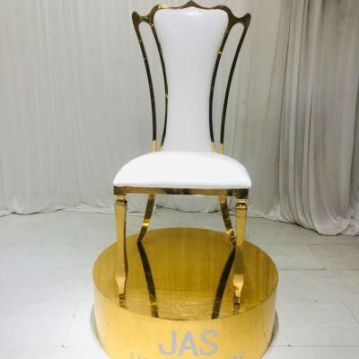 Dining Chair Gold Hotel Furniture Stainless Steel Chair for Wedding and Home