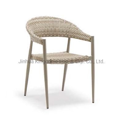Aluminum Rattan Woven Chair with Modern Design