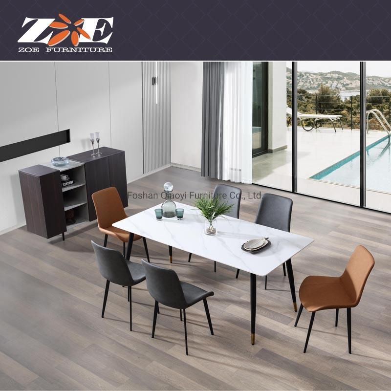 Modern Marble Dining Table Stainless Steel Dining Table Dining Furniture