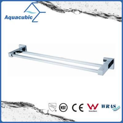 Modern Wall Mount Chromed Double Towel Bar (AA6814B)