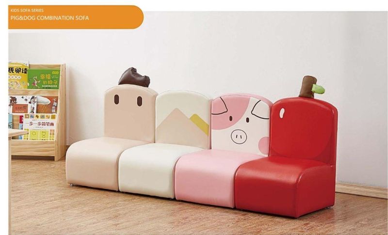 Leather Sofa, Children Cartoon Sofa, Baby Single Seat Sofa, Kid Foam Sofa, Modern PVC Leather Sofa, Home Ottoman Sofa