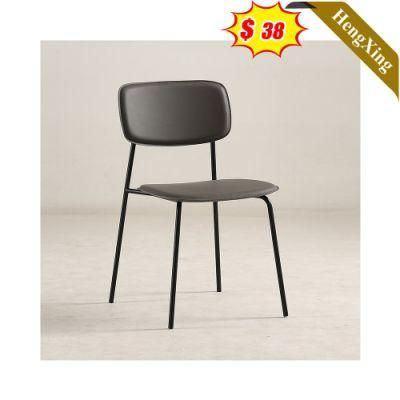 Modern Luxury Restaurant Furniture Leather Metal Dining Chair for Hotel Dining Event Wedding Home Coffee Shop