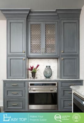 Elegant Joinery Waterproof Solid Wood Cupboard Modern Wooden Furniture Kitchen Cabinets