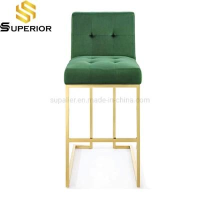 Factory Direct Home Leisure Style Metal Legs High Bar Stools Chairs