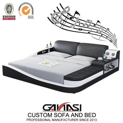Modern Bedroom Furniture Bluetooth Music Bed Design