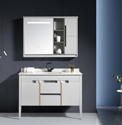 New Design Wall Mount Vanity Sets Bath Cabinet PVC Set Mirrored PVC Bathroom Vanities Mirrors and Cabinet for Bathroom