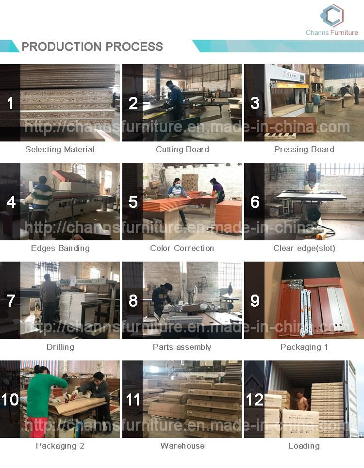 High Grade Modern Wooden Furniture Office Executive Desk with Metal Legs (CAS-ND1741139)