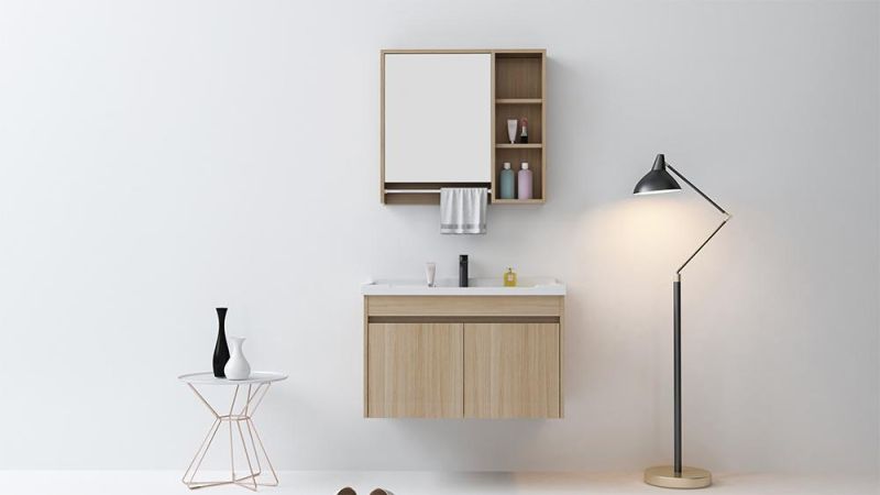 Environmentally Friendly Multi-Layer Solid Wood Modern Bathroom Cabinets Vanity