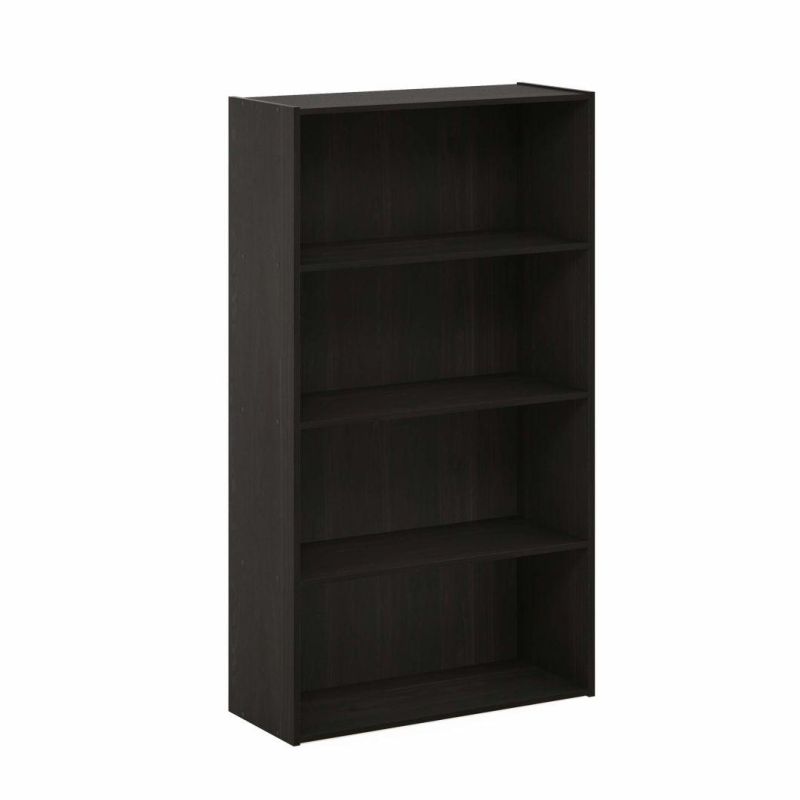 4-Tier Bookcase / Bookshelf / Storage Shelves, Espresso