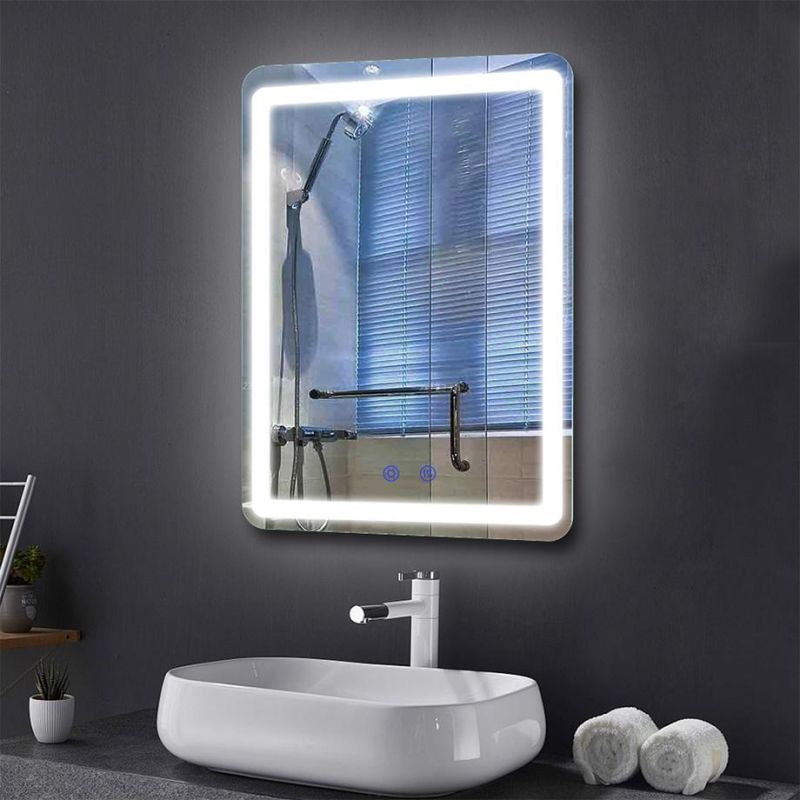 Modern Hotel Customize LED Lighted Bathroom Mirror