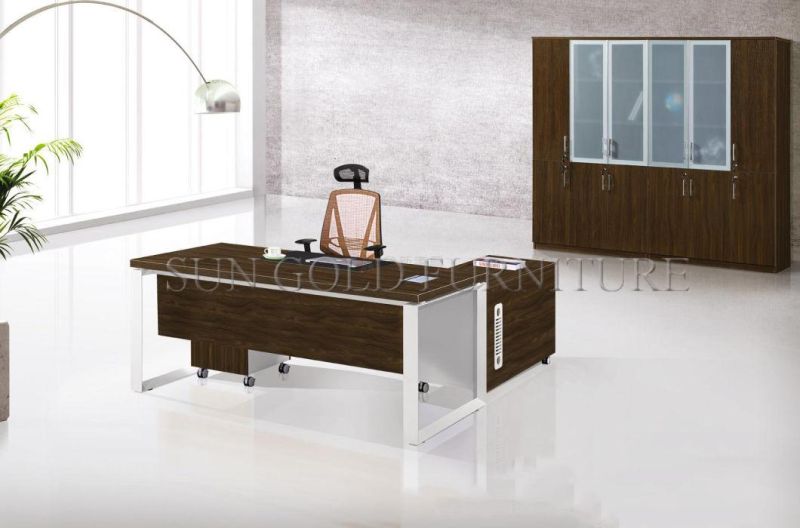 (SZ-ODL320) Customized Boss Modern Director Office Table Wooden L Shape Office Desk