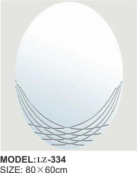 Modern Oval-Shaped Make up Bathroom Mirror Simple Customized