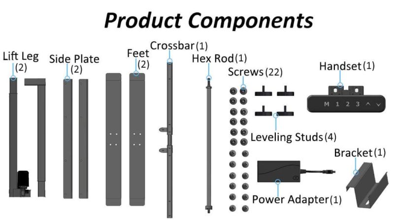 Professional and Affordable Low Price Amazon Height Adjustable Standing Desk