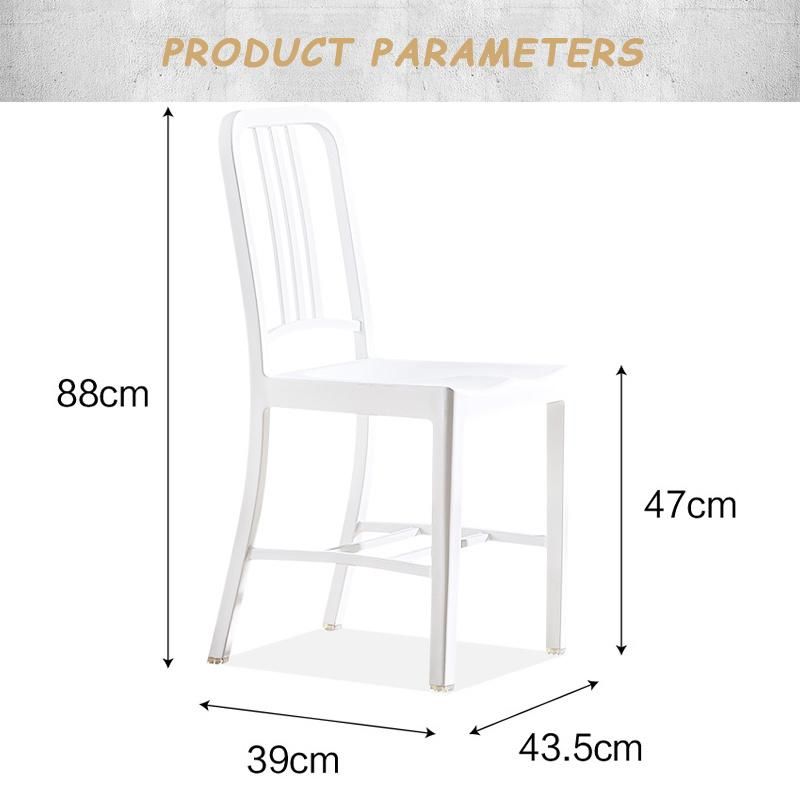 Outdoor Home Restaurant Hotel Bar Furniture Plastic Dining Room Banquet Garden Furniture Chair