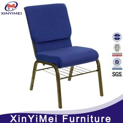 Comfotable Modern Metal Blue Church Chair