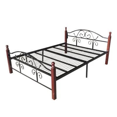 Hotel Furniture Dormitory Convenient Folding Metal Bed Simple Atmospheric Iron Metal Single Double Bed