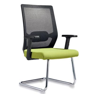 Modern Excellent Mesh Fabric Swivel Ergonomic Office Chair MID Back Staff Chair with Arms and Wheels