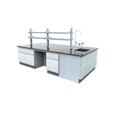Pharmaceutical Factory Wood and Steel Electronic Lab Bench, Bio Wood and Steel Movable Lab Furniture/
