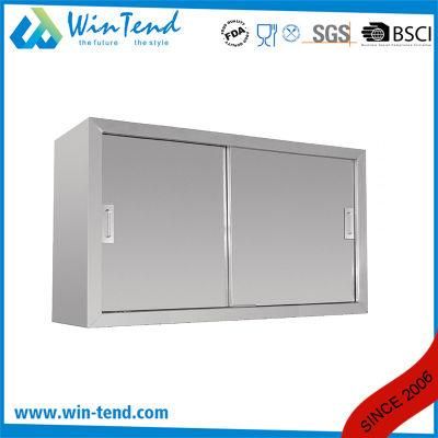 Stainless Steel Kitchen Wall Mounted Sink Cabinet with Push Door